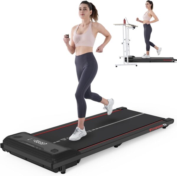 Treadmill Under Desk, Walking Pad Treadmill, Treadmill Ultra Slim & Portable for Home