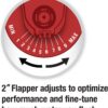 Fluidmaster K-400H-039 High Performance Toilet Fill Valve with 2-Inch Adjustable Toilet Flapper Kit