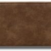 CHERS 83.3" Mid Century Modern Sofa, Luxury French Mixed Fabric Couch with Tight Back, Square Armrest Lounge Sofas for Living Room, Apartment, Bedroom, Office, Chestnut