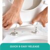 Fine Fixtures Modern One-Piece Toilet, High-Efficiency Dual Flush System, Compact Space-Saver Design, Round Toilet Seat, Standard 10" Rough-In