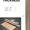 61UEfbKAEwL._AC_SL1500_.jpg NeatiEase Wood Wall Panels, 9 Feet Acoustic Slat Wall Panels for Interior Wall Decor and Noise Reduction, Decorative Slat Wall Paneling, Natural Oak, 6-Piece