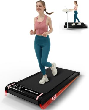Walking Pad,2.5 HP Walking Treadmill for Home Office,265 LBS Under Desk Treadmill with Remote Control,No Assembly