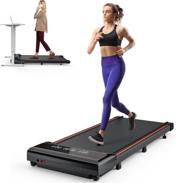 SMUG Treadmill |Space-Saving Design for Home & Office | Quiet & Portable Walking Pad | Ideal for Small Spaces | Black