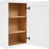White Shaker Wall Cabinet - Ready to Assemble, Perfect for Kitchen, Laundry, and Bathroom Storage - 18" W x 30" H x 12" D