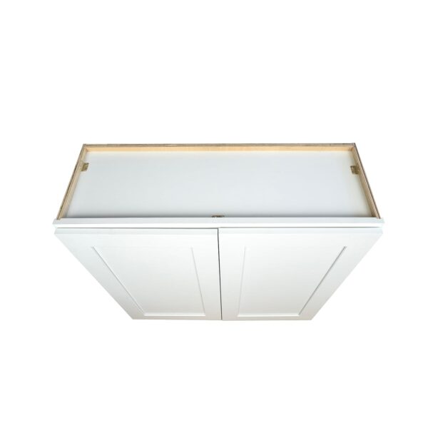 Wall Kitchen Cabinet 30 in. W x 12 in. D x 36 in. H in Shaker White Ready to Assemble