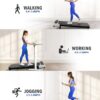 Walking Pad Treadmill, Walking pad with Incline,2 in 1 Walking pad for Walking and Jogging, Compact Treadmill for Home Office with LED Display