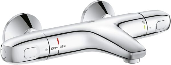 Grohe 34159003 Grohtherm 1000 2-Handle Thermostatic Bath/Shower Valve Trim, Starlight Chrome