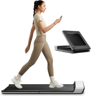 WALKINGPAD P1 Folding Treadmill, Ultra Slim Foldable Treadmill Smart Fold Walking Pad Portable Walking/Jogging Machine with App & Remote Control Grey
