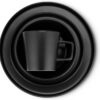 Stone Lain Coupe 32-Piece Stoneware Dish Set, Celina Service for 8, Black Plates and Bowls Dinnerware Set, Dishwasher and Microwave Safe, Black Matte