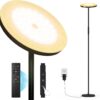 2024 LED Floor Lamp, 40W 4000LM Super Bright Floor Lamps for Living Room Bedroom with Remote & Timer, Torchiere Floor Lamp Stepless Dimmable 2700K-6500K Tall Standing Light Works with Smart Plug