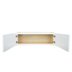 Wall Kitchen Cabinet 36 in. W x 12 in. D x 12 in. H in Shaker White Ready to Assemble