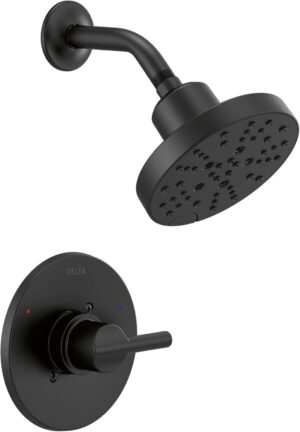 DELTA 142749-BL Nicoli Tub Shower, Matte Black
