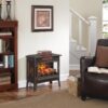 duraflame Freestanding Electric Fireplace Stove Heater with 3D Flame Effect for 1,000 Sq. Ft, Bronze