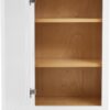 White Shaker Wall Cabinet - Ready to Assemble, Perfect for Kitchen, Laundry, and Bathroom Storage - 18" W x 30" H x 12" D