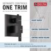 DELTA 342701-BL Modern Shower System, Matte Black