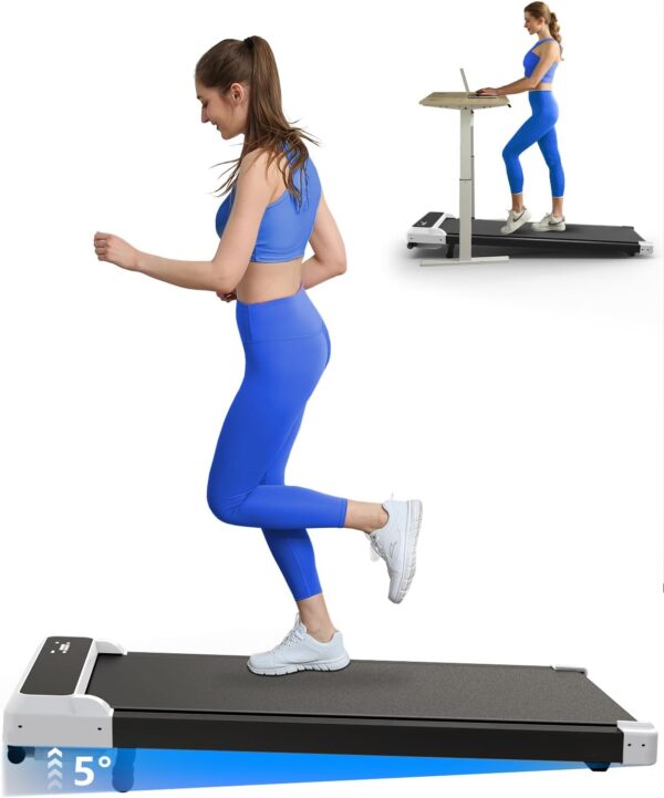 Walking Pad Treadmill, Walking pad with Incline,2 in 1 Walking pad for Walking and Jogging, Compact Treadmill for Home Office with LED Display