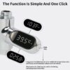 Shower Thermometer,Led Digital Display 360°Rotating Screen Baby Bath Water Power Support Fahrenheit Celsius Home Bathroom Kitchen Water Bath Thermometer for Shower Bath Handheld Sprinkler Head