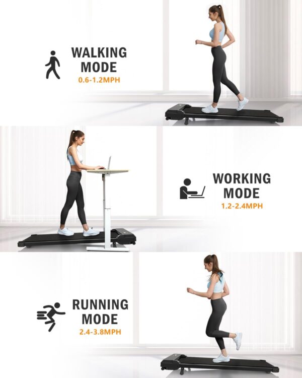 Walking Pad Treadmill with Remote Control 2.5 HP,Portable Walking pad for Home&Office