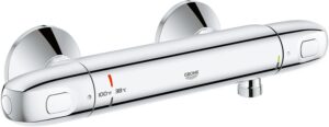 Grohe 34150003 Grohtherm 1000 2-Handle Thermostatic Shower Valve Trim, Starlight Chrome