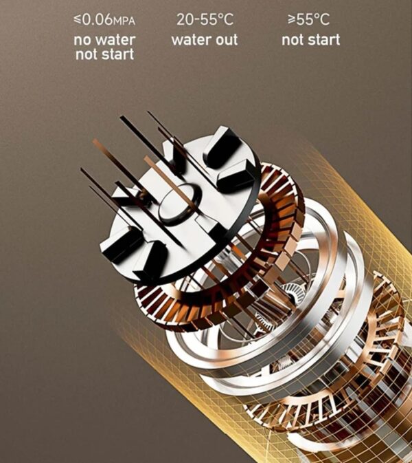 Instant Water Heater Smart Wall Mounted Electric Shower Tankless Instant Water Heater Thermostat for Bathroom Kitchen