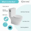 KE KING Lavan® 1000 MaP Score Powerful Flush Comfort Height Floor Mounted Two-Piece Toilet, 12'' Rough-in