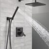 DELTA 342701-BL Modern Shower System, Matte Black