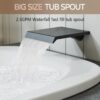 Shower System with Tub Spout, All Metal Tub Shower Faucet Set with 10'' Rain shower heads and handheld spray combo,Wall Mounted Tub Shower Systems with Valve and Trim Kit, Matte Black