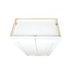 Wall Kitchen Cabinet 24 in. W x 12 in. D x 42 in. H in Shaker White Ready to Assemble