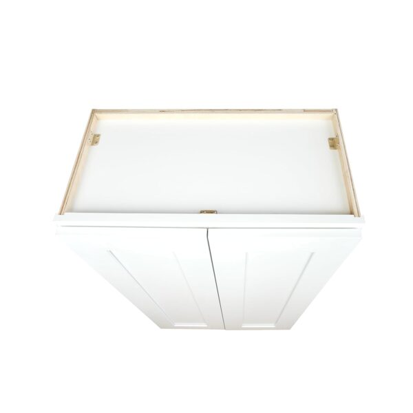 Wall Kitchen Cabinet 24 in. W x 12 in. D x 42 in. H in Shaker White Ready to Assemble