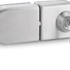 Stainless Steel Glass Door Lock, No Drill Anti-Theft Security Lock Glass Door Cabinet Lock with Keys Open/Close Home Hotel Bathroom, for 10mm-12mm/0.39-0.47in