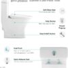 Swiss Madison SM-1T257 Sublime II Compact 24" Length One Piece Toilet Dual Flush 1.1/1.6 GPF with Side Holes, Glossy White