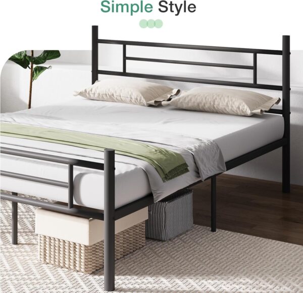 Novilla Full Size Bed Frame with Headboard and Footboard, 14 Inch Metal Platform Bed Frame, Under Bed Storage, Strong Metal Slats Support, Mattress Foundation No Box Spring Needed