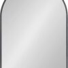 Kate and Laurel Caskill Midcentury Arched Wall Mirror, 24 x 36, Black, Decorative Modern Mirror for Wall Display