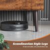 Sweetcrispy Coffee Table, Lift Top Coffee Tables for Living Room, Small Rising Wooden Dining Center Tables with Storage Shelf and Hidden Compartment, Brown