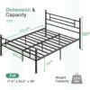 Novilla Full Size Bed Frame with Headboard and Footboard, 14 Inch Metal Platform Bed Frame, Under Bed Storage, Strong Metal Slats Support, Mattress Foundation No Box Spring Needed