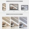 Wood Panels for Wall, Time-Saving Installation, Versatile Wood Slat Wall Decor, Enhanced Acoustic & Sound Proof Fluted Design for Home & Office, 2 Pcs White Oak, 47.2x23.6 Inch