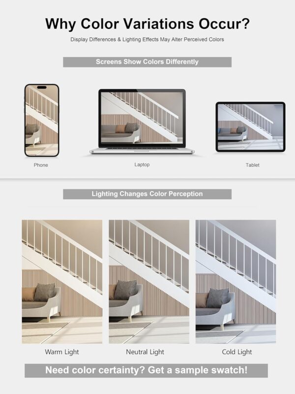 Wood Panels for Wall, Time-Saving Installation, Versatile Wood Slat Wall Decor, Enhanced Acoustic & Sound Proof Fluted Design for Home & Office, 2 Pcs White Oak, 47.2x23.6 Inch