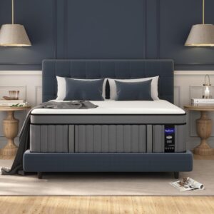 DIFAME Full Size Mattress, Upgrade Strengthen 12 Inch Hybrid Full Mattress in a Box,Mattress Full Size with Memory Foam and Independent Pocket Spring,Medium,Edge Support,Motion Isolation