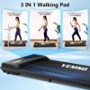 Walking Pad, Walking Pad Treadmill 330 lb Capacity，3 in 1 Portable Under Desk Treadmill for Home and Office with Remote Control, LED Display