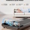 Walking Pad - Under Desk Treadmill, Treadmills for Home/Office, Portable Treadmill, Walking Pad Treadmill Under Desk with Remote Control LED Display- Ideal for Fitness Enthusiast (Black)
