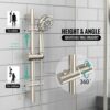 SR SUN RISE 12 Inch Rain Shower System, High Pressure Shower Heads and Handheld 6-Spray Combo Set Slide Bar Shower Faucets Sets Complete Included Valve and Trim Kit for Bathroom, Brushed Nickel
