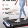 Walking Pad, Under Desk Treadmill, 2.5HP Portable Treadmills for Home/Office, Walking Jogging Machine with Remote Control, LED Display