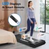 Walking Pad, Walking Pad Treadmill 330 lb Capacity，3 in 1 Portable Under Desk Treadmill for Home and Office with Remote Control, LED Display