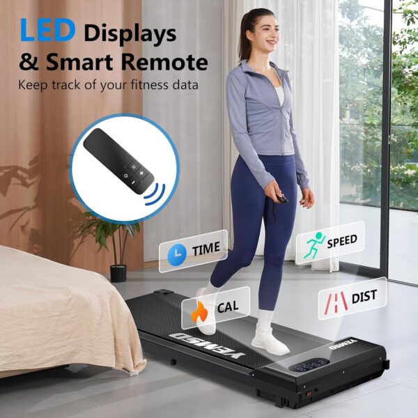 Walking Pad, Walking Pad Treadmill 330 lb Capacity，3 in 1 Portable Under Desk Treadmill for Home and Office with Remote Control, LED Display