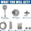 716gEG9uX2L._AC_SL1500_.jpg Double Shower Head, Dual Shower Head for Couples, High Pressure and Adjustable Tandem Shower Head System for Two People