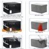 Fireproof Document File Organizer Box, Fireproof Storage Filing Cabinet Box with Lock, Portable Office Safe Box for Hanging Letter/Legal Folder 16.1 x 12.9 x 11in