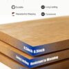 Wood Panels for Wall, Time-Saving Installation, Versatile Wood Slat Wall Decor, Enhanced Acoustic & Sound Proof Fluted Design for Home & Office, 2 Pcs White Oak, 47.2x23.6 Inch