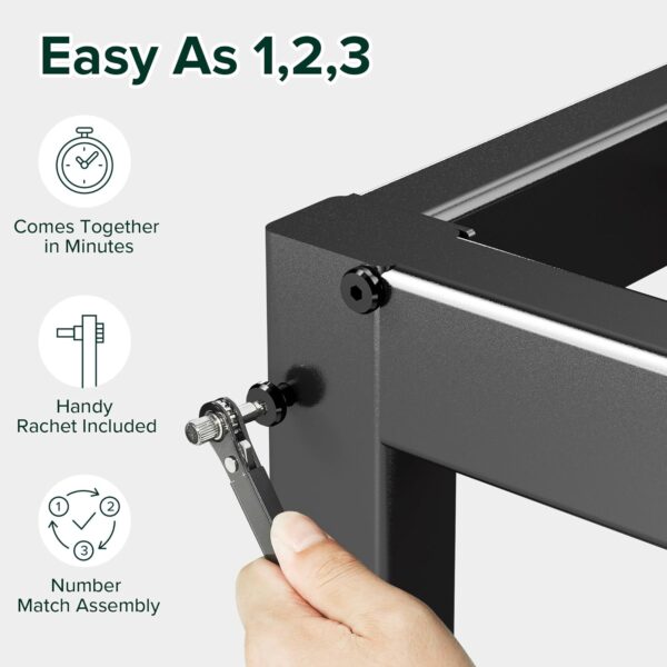 ZINUS 14 Inch Elias Metal Platform Bed Frame, Steel Support, No Box Spring Needed, Easy Assembly, Full