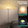 2024 LED Floor Lamp, 40W 4000LM Super Bright Floor Lamps for Living Room Bedroom with Remote & Timer, Torchiere Floor Lamp Stepless Dimmable 2700K-6500K Tall Standing Light Works with Smart Plug