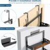 bukfen Over the Door Pantry Organizer, 6-Tier Adjustable Wooden Basket Kitchen Pantry Door Organization and Storage, Heavy-Duty Metal Hanging Kitchen Spice Rack,D6.3 x W17.71 x H50.60 inch,1 Pack
